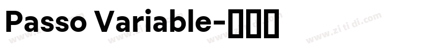 Passo Variable字体转换 Passo Variable字体转换